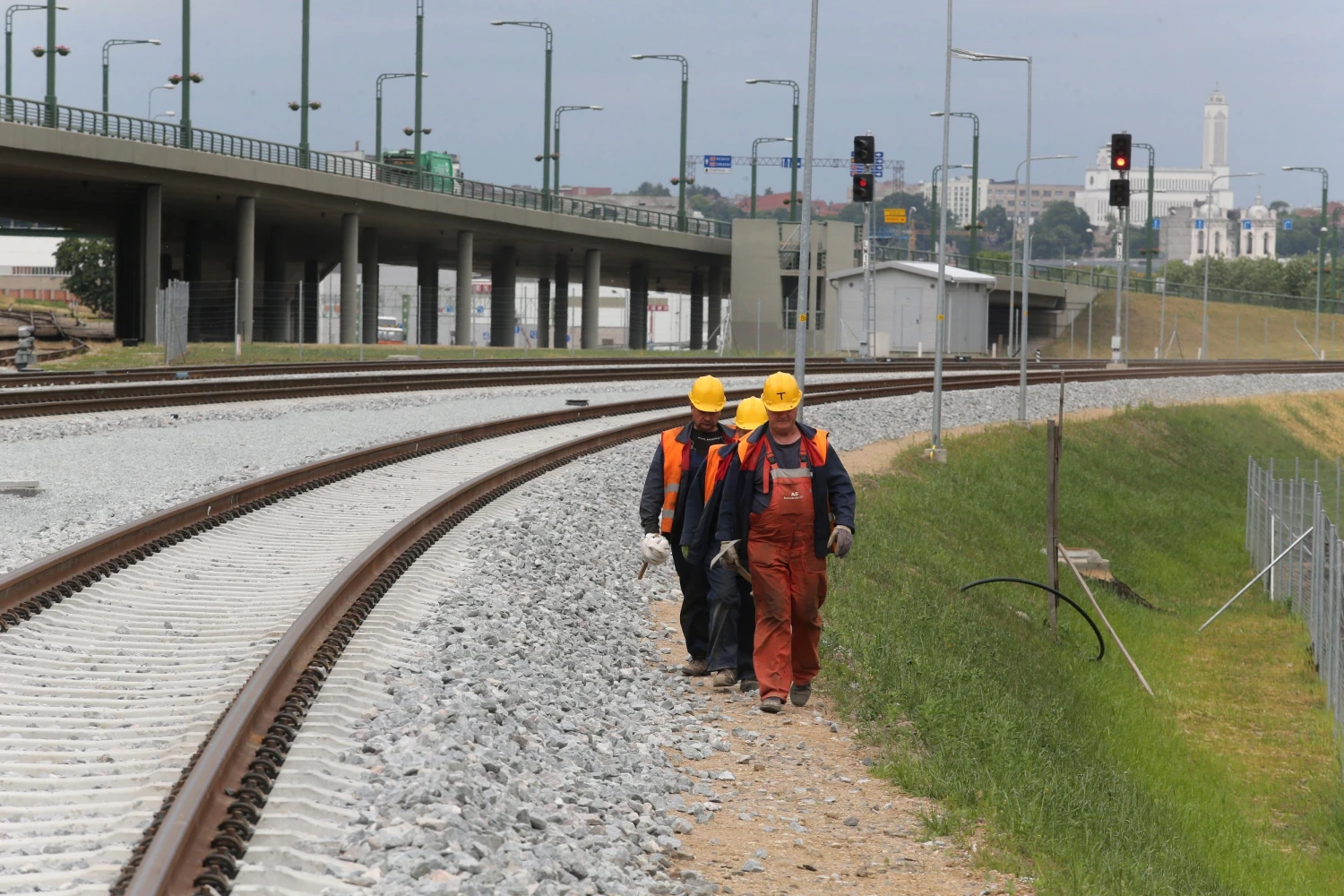 Europinės vėžes geležinkelio „Rail Baltica“ ruožas ties Kaunu. Algimanto Barzdžiaus nuotr.