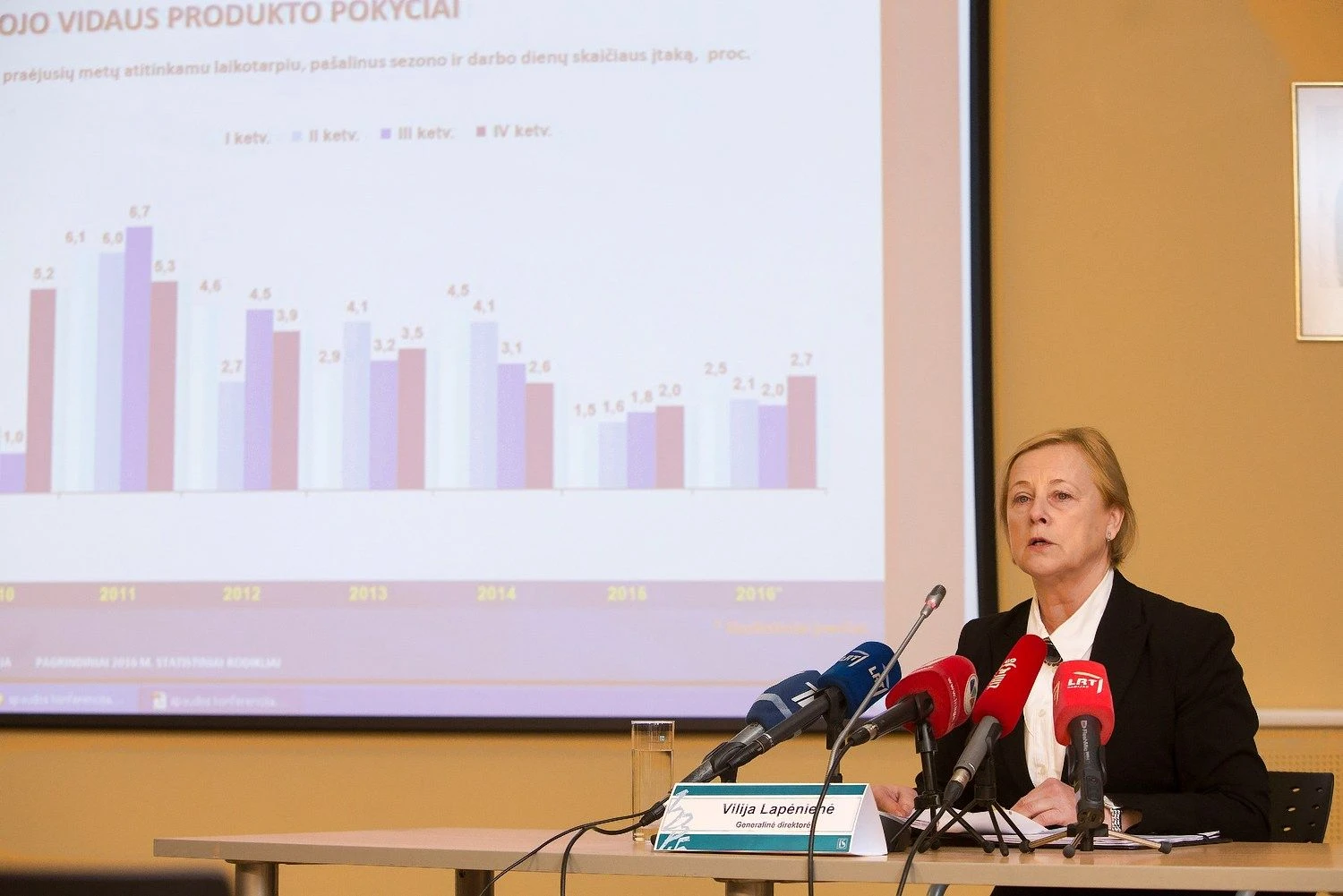 Vilija Lapėnienė, Statistikos departamento generalinė direktorė. Vladimiro Ivanovo (VŽ) nuotr.