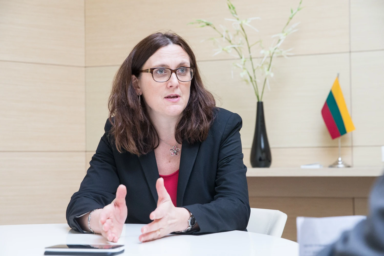 Cecilia Malmstrom, ES prekybos komisarė. Juditos Grigelytės (VŽ) nuotr.
