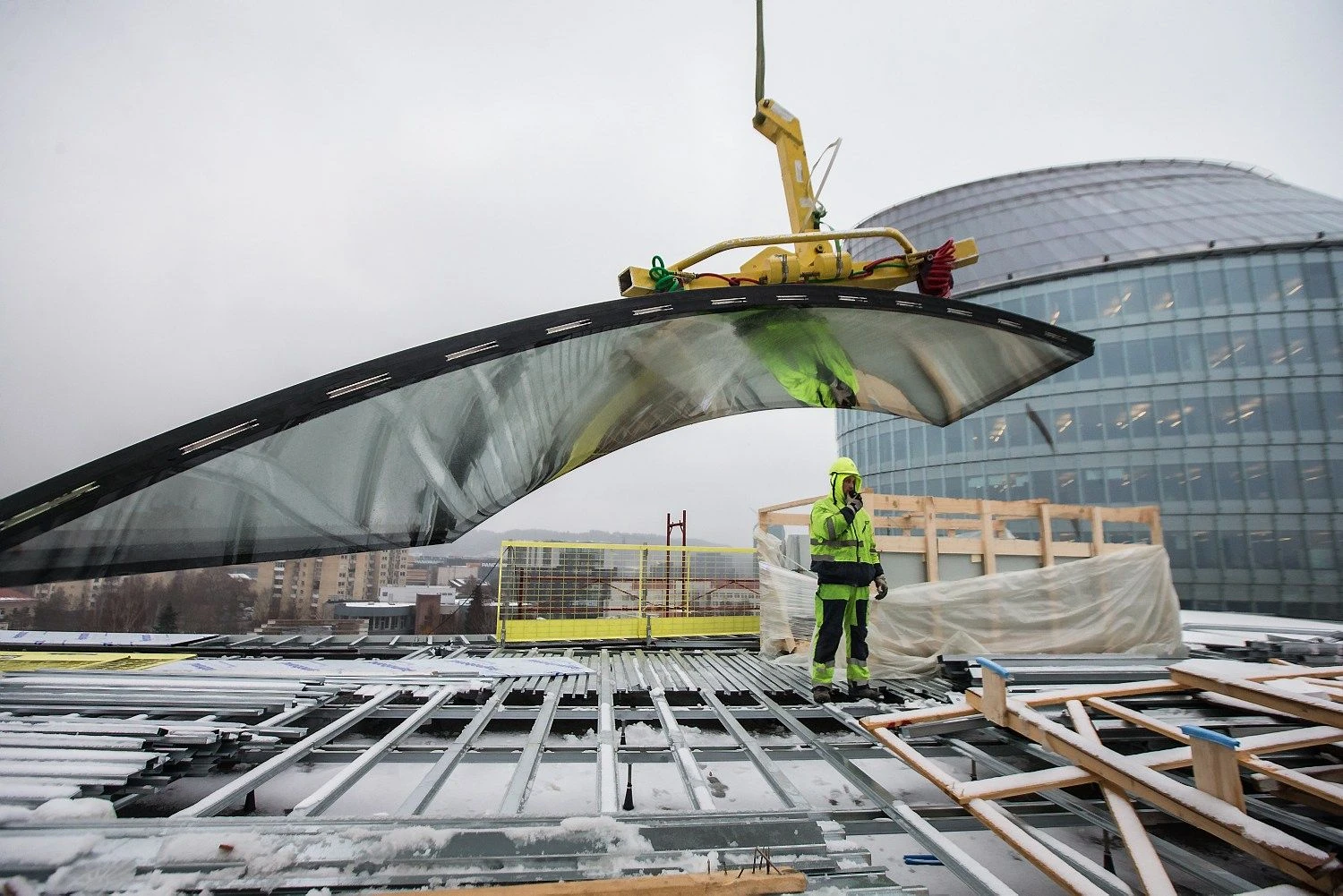 SBA koncerno plėtojamas biurų pastatas „Green Hall 2“, anot bendrovės „KG Constructions“, yra sudėtingiausias jos vykdytas projektas.
Juditos grigelytės nuotr.