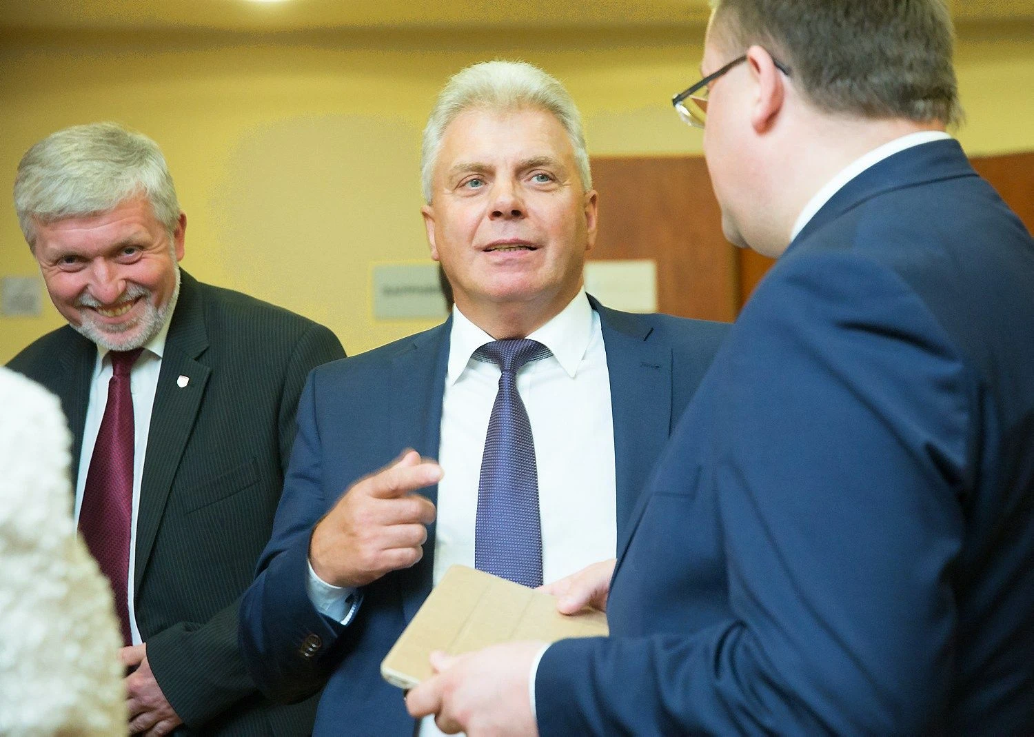 Alvydas Katinas (centre), Utenos rajono meras. Juditos Grigelytės (VŽ) nuotr.