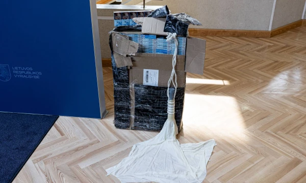 Kontrabandinis balionas. Pauliaus Peleckio (BNS) nuotr. Kontrabandinis balionas. Pauliaus Peleckio (BNS) nuotr.